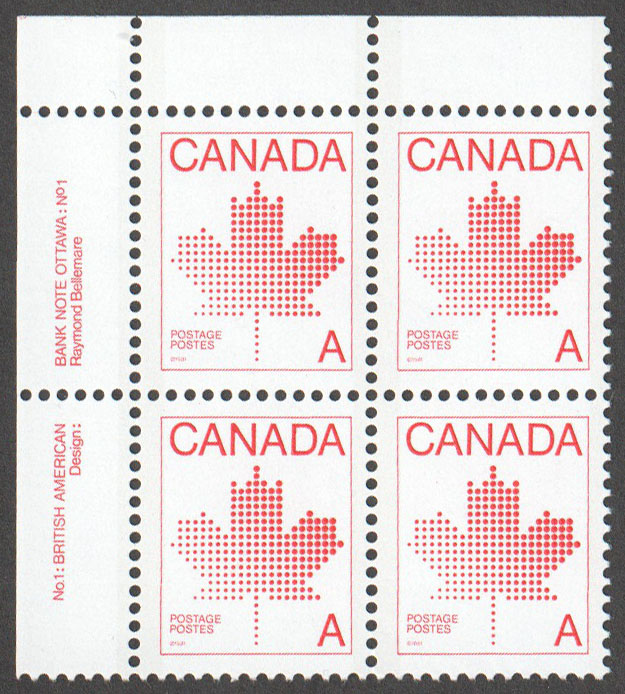 Canada Scott 907 MNH PB UL Pl.1 (A10-7) - Click Image to Close